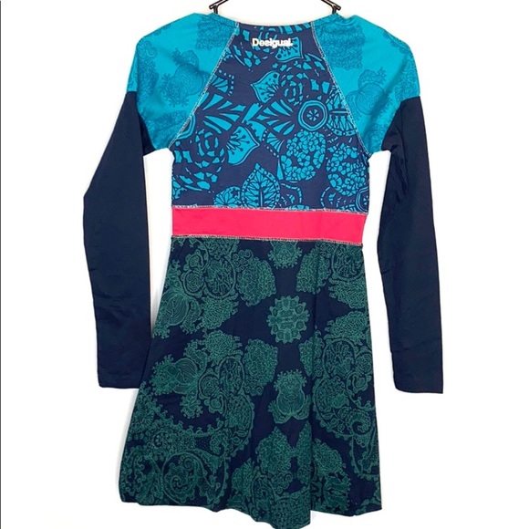 Desigual Girls Long Sleeve Dress Size 11/12 - Picture 5 of 6